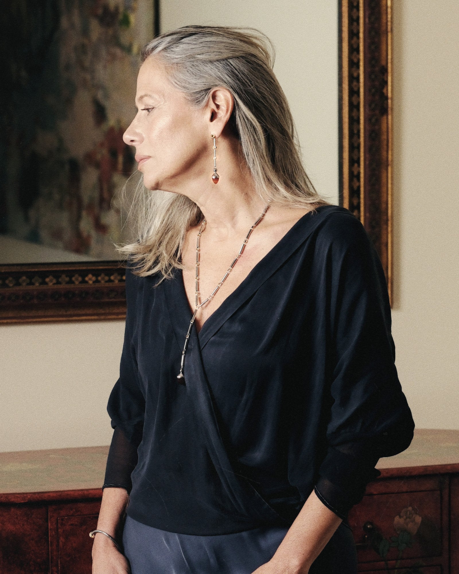 Axis Silver Necklace