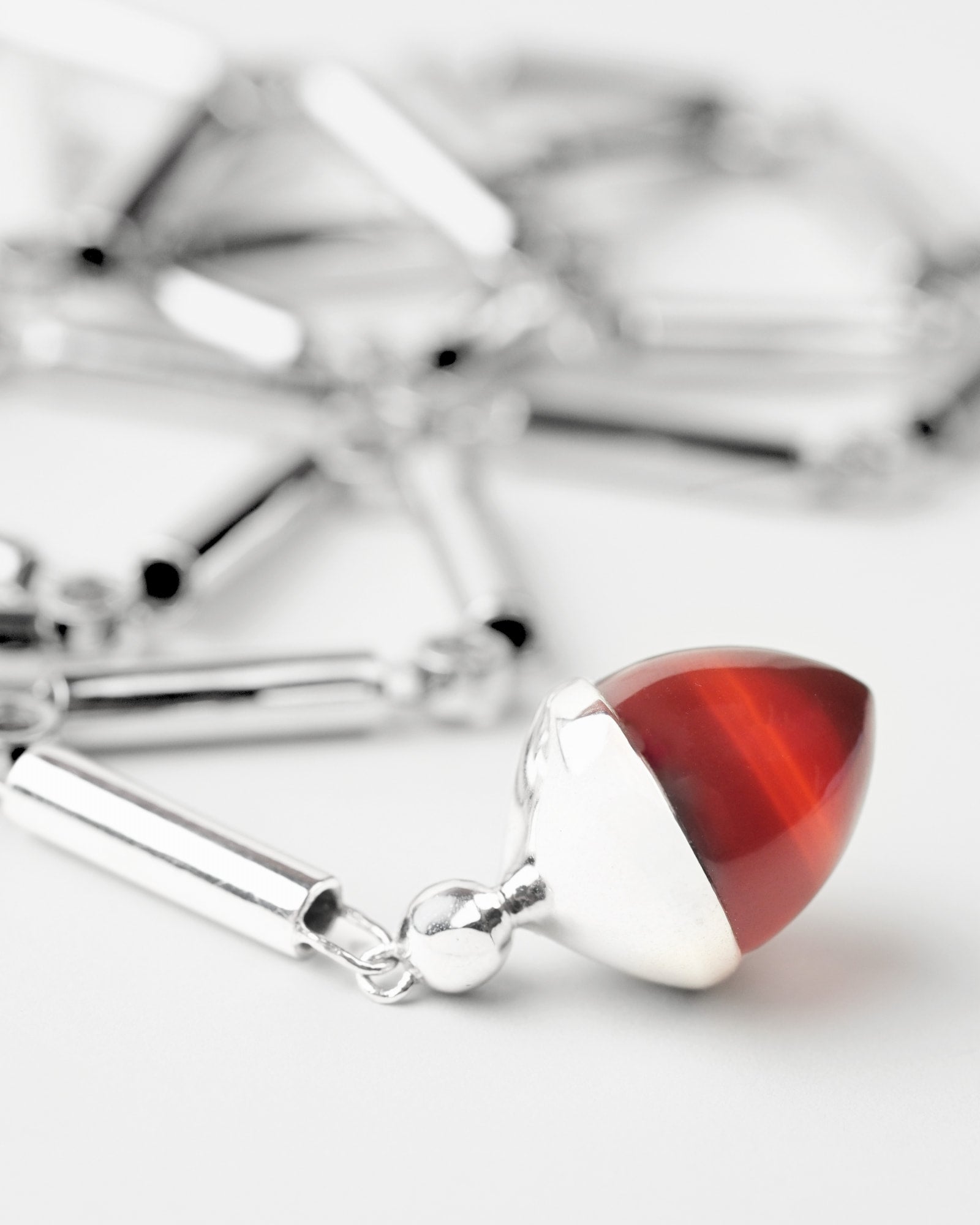 Axis Silver Necklace